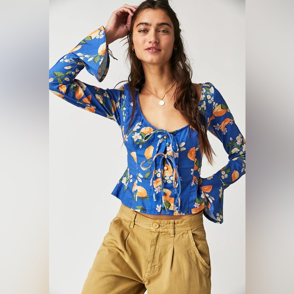 Free People Kayla Pintuck Top NWT size small